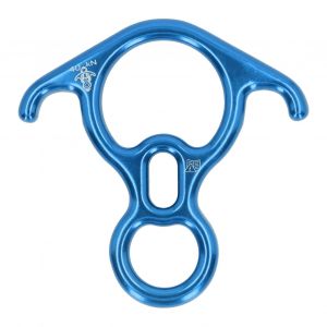 Descendeur En Alliage D'aluminium, Force De Traction 40 Kn, Plaque De Fixation En Forme De Corne De Bouf Pour Equipement De Securite, Bleu - Neuf