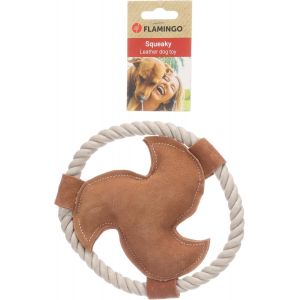 Eryi-- Jouet Swa Frisbee Avec Corde - Résistant Et Amusant - Idéal Pour Labrador, Border Collie, Berger Australien Et Golden Retriever - Marron - Neuf