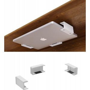 CMJAAGUR-Supports Multifonctionnels Sous Le Bureau - Rangement Pour Ordinateur Portable, Tablette, Clavier Etc. - Installation Avec Vis Ou Ruban Adhésif[M827] - Neuf