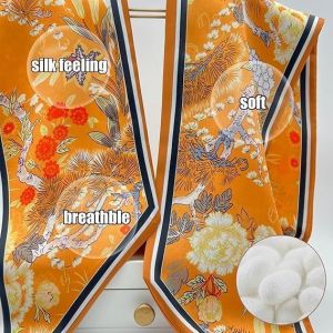 TZF-Foulard en soie pour femme, bandana, foulard en satin, foulard respirant pour sacs à main, accessoires, accessoires de sac à main - Neuf