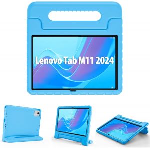 Coque Antichoc Enfant pour Lenovo Tab M11 2024 11"" Pouces TB330FU/TB330XU, &Eacute;tui Housse Ultra l&eacute;ger R&eacute;sistant aux Chocs Robuste Enfant avec Poign&eacute;e Adaptable pour Lenovo Tab M11 -Bleu - Neuf