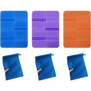 Acdsgd-3 Pi&egrave;ces Coussins De Si&egrave;ge Pliable, Mini Si&egrave;ge Tapis Pliable, Tapis De Camping, Mousse Coussin Pliant Imperm&eacute;able, Avec Sac De 3 Transport, Pour Ext&eacute;rieur Randonn&eacute;e Jardin - Neuf