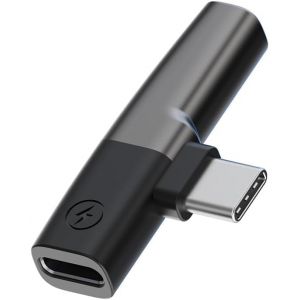 KALANKA-2 en 1 Adaptateur USB C vers Jack 3.5mm, Adaptateur USB c Jack Audio HiFi avec Prise Casque 3,5 mm + Port de Charge, Compatible iPhone 16 15 Pro Max, Galaxy, Hua wei, Musique et AP pel - Neuf