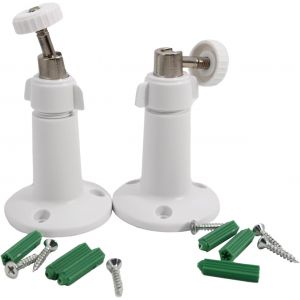 KALANKA-Lot de 2 Supports Muraux R&eacute;glables &agrave; 360&deg; pour Cam&eacute;ras de S&eacute;curit&eacute; Arlo et Arlo Pro, Installation Int&eacute;rieure et Ext&eacute;rieure, R&eacute;sistant &agrave; l'eau et &agrave; la Rouille, Ring Stick up cam Support Blanc - Neuf