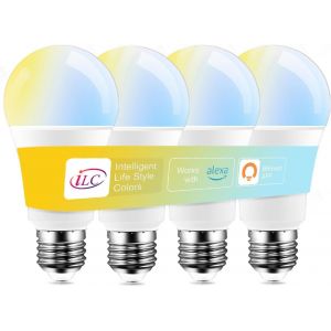 Kal-Ampoule Connectée Alexa 12w E27, Ampoule Led Intelligente, Compatible Avec Alexa (Appareils Echo Requis), 2700k-6000k Commande Vocale (4-Pack) - Neuf