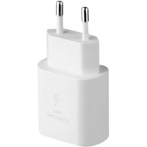 Chargeur Rapide USB C 25 W, Bloc d'alimentation PD 3.0 Compatible avec iPhone 16/16Pro/16Pro Max/16Plus/15/14/13/12/11, iPad, Samsung Galaxy S25 S24 S23 S22 S21 FE (sans C&acirc;ble, Blanc) - Neuf