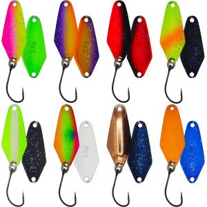 Trout Spoons 2.5g With 8 Snaps Trout Bait Kit For Trout Fishing - 8 Pieces - Neuf