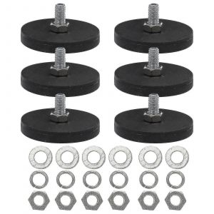 6 pcs aimants robustes support de montage magnétique aimants de montage de voiture base magnétique aimants enduits de caoutchouc aimants de voiture - Neuf