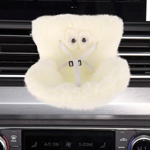 Si&egrave;ge Auto pour Poup&eacute;es 10 &agrave; 17 cmSi&egrave;ge d'A&eacute;ration en Fourrure Douce avec Clip de Ventilation et Bo&icirc;te &agrave; Parfum Accessoires D&eacute;coration pour Les Amateurs de Jouets (Rose) - Neuf