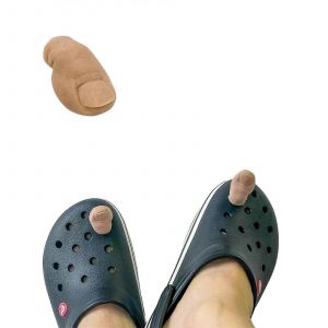 Dr&ocirc;le Chaussures Orteils Charmes Sabot D&eacute;cor, Crocs Accessoires De Forme Anormale Toe Chaussure Decor Charmes Pour Gag Dr&ocirc;le Cadeau - Neuf