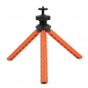 Mini trepied pliable et leger pour telephone, pieuvre, pour appareil photo d'action (orange) - Neuf