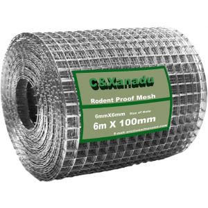 KALANKA-Rouleau de Maille métallique galvanisée Anti-rongeurs 100 mm x 6 m - Neuf