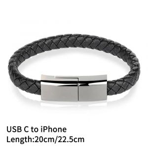C&acirc;ble De Charge Rapide Pd 60w Usb C Vers Usb C Bracelet Cordon De Donn&eacute;es Pour Iphone 14 Samsung Xiaomi Huawei Type C C&acirc;ble De Charge Rapide Pour T&eacute;l&eacute;phone.Usb C To Iphone.0.225m - Neuf