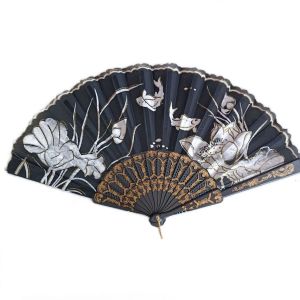 Promotion ! &Eacute;ventail Cr&eacute;ateur 'carmen' Noir Blanc (Poisson) - 23 Cm - Neuf