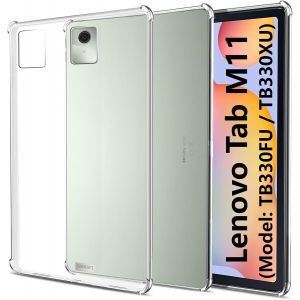 Coque Compatible Avec Lenovo Tab M11 (Tb330fu/Tb330xu), Ultra Fine En Silicone R&eacute;sistant Aux Chocs, Coque Arri&egrave;re Hd Transparente En Tpu, &Eacute;tui De Protection Pour Tablette Tab M11 11"" Transpar - Neuf