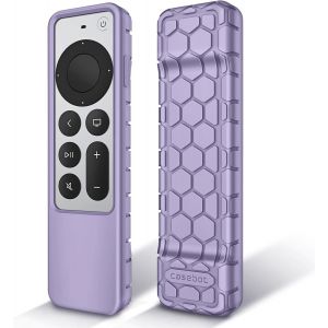 Coque Pour Télécommande Apple Tv 4K / Hd Siri Remote 2022 2021 (3Ème Et 2Ème Génération) ¿ Etui En Silicone Légère Antidérapante Résistante Aux Chocs, Noir - Neuf