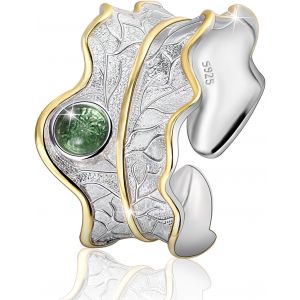Kalanka-Jiangyuyan Ladies Ring Laisse Avec Goutte D'eau Open Ring S925 Bagues &iquest;&iquest; La Main En Argent Sterling Pour Femmes Et Filles. - Neuf