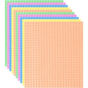 LORANKA-10 Pieces Torchons &agrave; Vaisselle R&eacute;utilisable, Super &Eacute;ponges &agrave; Vaisselle Absorbantes pour Cuisine, Chiffons de Nettoyage S&eacute;chage Rapide pour Cuisine et Maison - Neuf
