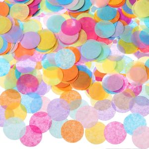 140g/10000Pcs Confettis de Tissu Rond Multicolore DE 1 Pouce pour la D&iquest;&iquest;coration de F&iquest;&ordm;te D'anniversaire de Mariage, 8 Couleurs - Neuf