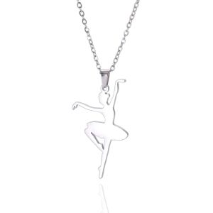 Kal-Collier De Ballerine Pour Fille Gymnastique Ballerine Bijoux De Danseuse Collier À Pendentif - Neuf