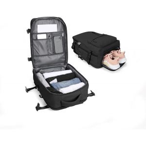Sac à dos Sous Vide Avec Pompe Ryanair 40x20x25 Sac à main Extensible Sac à Vide de Compression Portable Sac à dos de Voyage étanche avec système de compression scellé.[U357] - Neuf