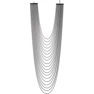 Long Statement Pendentif Collier Cascade Multi Couches Balle Cha&icirc;ne Robe De Soir&eacute;e - Neuf