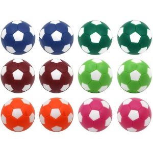 Balles de rechange de baby-foot multicolores vibrantes - Ballons de football d'int&eacute;rieur durables de 36 mm pour un plaisir ultime de baby-foot ! - Neuf