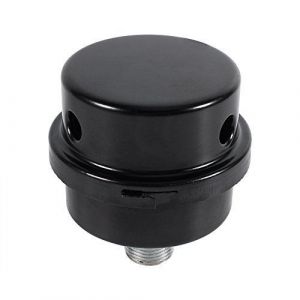 CHECARZHN--NO1-Silencieux Pour Compresseur D'Air, Raccord Fileté De 3/8 Pouce Silencieux Pour Filtre De Compresseur D'Air (3/8""16Mm), Noir - Neuf