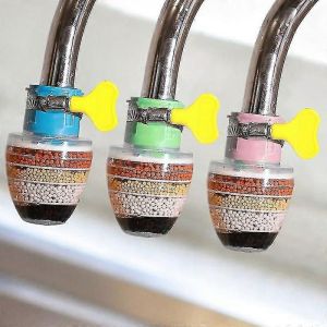 Dww-filtre Eau Robinet Charbon Actif 3 Pices Purificateur Mini Water Filtre Robinet Pour Cuisine Water Filter Upgrad Universel Filtre Anti Calcaire - Neuf