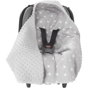 Ulteronixshop-Couverture Siege Auto Bebe, Couverture Enveloppante B&eacute;b&eacute;, D'emmaillotage, Chanceliere Cosy Universelle, Nid D'ange Bebe Cosy Pour Si&egrave;ge Auto Et Poussette, 90 X 90 Cm, Gris - Neuf