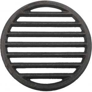 Ulteronixshop-Grille de chemin&eacute;e ronde en fonte de 22,7 cm pour barbecue &agrave; haute temp&eacute;rature - Grille de rechange pour charbon de bois - Neuf