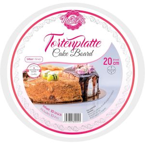 Lot De 10 Plaques À Gâteau Rondes Argentées 15 Cm Diamètre 3 Mm Épaisseur Pour Le Transport De Vos Gâteaux|Utilisation Alimentaire|Plateau À Gâteau - Neuf
