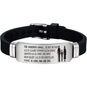 Kal-Bracelet En Silicone R&eacute;glable Bijou Cadeau Pour Homme Et Femme - Neuf