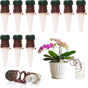 Arrosage Automatique Interieur Distributeur Eau Plante pour les Plantes D'intérieur et D'extérieur Plantes en pot Plantes de jardin Pots de fleurs¿Blanc -10Pcs¿ - Neuf