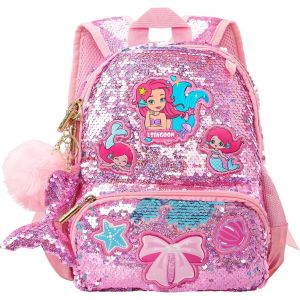 Sac à Dos Fille Licorne Paillettes,Cartable Enfant Maternelle Mignon,Sac Ecole Fille Primaire Mode,Petites Backpack Préscolaire pour Scolaire Garderie Ecole,Cadeau pour Anniversaire Xmas[T173] - Neuf
