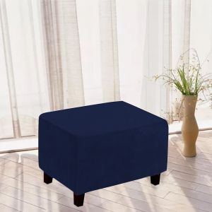 Housse rectangulaire extensible pour repose-pieds ou pouf - Neuf