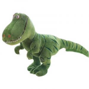 Jouet en peluche Jurassic bicolore imprim&eacute; dinosaure simul&eacute; Tyrannosaurus rex-vert - Neuf