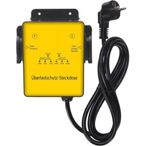 HAOC-01DE Multiprise Parasurtenseur avec Puissance R&eacute;glable, Protection contre les Surcharges et R&eacute;cup&eacute;ration Automatique pour Rallonge &Eacute;lectrique Haute Performance - Neuf