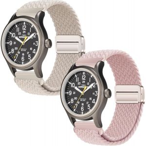 Kal-20mm Magnétique Bracelet Pour Timex Weekender Expedition Scout/Acadia Waterbury Traditional Easy Reader 43mm/T49961su/T2n654pf/Tw2u68200/Twc030800/T2n651/Tw2p75800/Tw4b12500 - Neuf