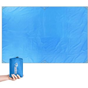 Eryi-Tarp Ultra Léger Tapis De Sol Camping Bâche De Tente Anti-Pluie Auvent Imperméable Pour Randonnée Pique-Nique Plage - Neuf