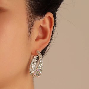 Kal-Boho Strass Feuille Oreille Grimpeur Boucles D'oreilles Feuille Cristal Dor&eacute; Boucles D'oreilles Feuille Boucles D'oreilles Cz Feuille Crawler Boucles D'oreilles Bijoux Pour Femmes Et Filles - Neuf