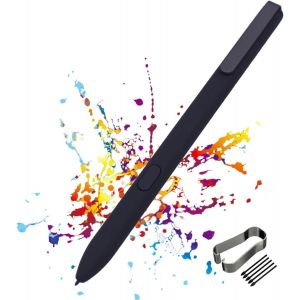 Stylo marqueur pour ordinateur portable remarqu&eacute; 1/2 tablette, stylet num&eacute;rique, stylet EMR, sans caoutchouc int&eacute;gr&eacute;, ne n&eacute;cessite pas de recharge, aucune configuration n&eacute;cessaire (Noir) - Neuf