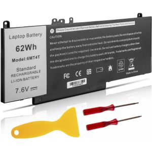 acdsgd-6MT4T Batterie pour Dell Latitude E5470 E5570 Precision 3510 7V69Y TXF9M 79VRK 07V69Y 6MT4T 0HK6DV 079VRK 0TXF9M 451-BBUN 451-BBTW 0C1P4 7.6V 62Wh - Neuf