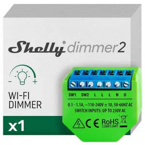 Dimmer 2 - Interrupteur Variateur De Lumière Wi-Fi, Gradateur Pour Led Et Halogènes, Intesnité Variable 50-200 Va/10W-200 W, Aucun Hub Requis, Alexa & Google Home, App Ios Android[MAT790885] - Neuf