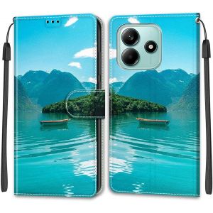 Kal-Coque Pour Xiaomi Redmi Note 14 5g, Fermeture Magnétique Pochette Protection Etui Housse Avec Fentes Pour Cartes Pu Étui Compatible Xiaomi Redmi Note 14 5g Bateau - Neuf