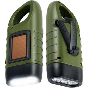 Aeeyui Lampe De Poche Solaire, Portable À Énergie Solaire Torche Led Flashlight, Lampe D'urgence, Pour La Camping, Escalade, Le Vélo, Les Urgences Survie Materiel Militaire Lampe Poche - Neuf