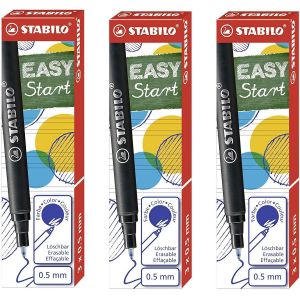 Lot de 3 paquets de 3 cartouches d'encre fines à recharger Bleu (effaçable) - Neuf