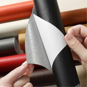 Autocollant en cuir pour reparation de canape, meuble, table, chaise, siege, sac, chaussure, lit, reparation, cuir synthetique - Neuf