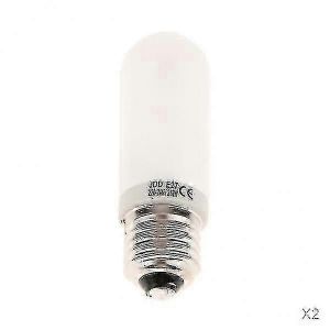 2x Jdd Type 250w 220-240v E27 Ampoule Halogène Givrée Modeling Lamp Tube - Neuf