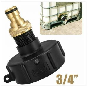 Adaptateur IBC avec connecteur IG S60x6 3/4" pour réservoir d'eau de pluie IBC - Neuf